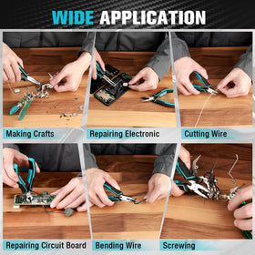 DURATECH linesman mini pliers for straightening and bending sturdy wires
