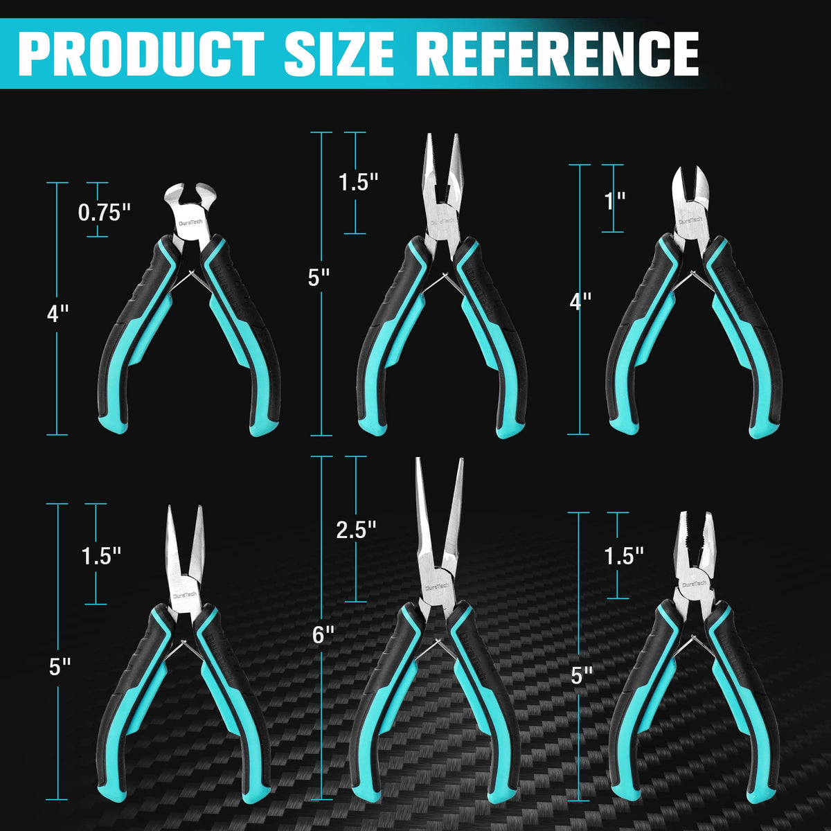 DURATECH compact pouch with mini pliers keeps tools organized on the go