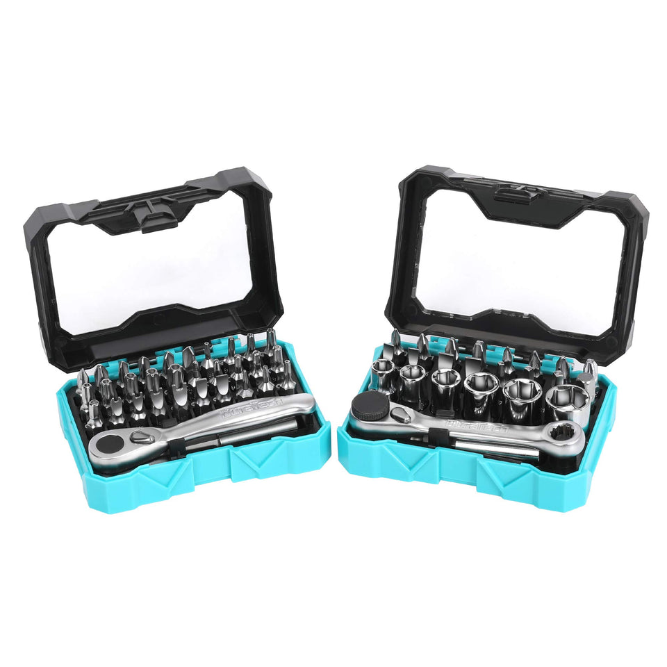 DURATECH mini ratchet wrench set for tight spaces with compact ergonomics.