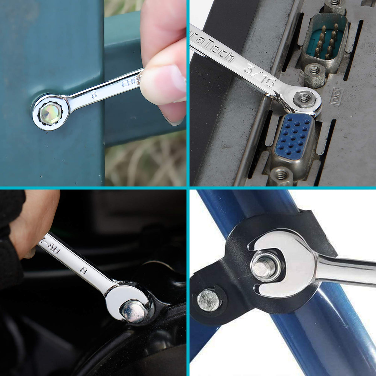 DURATECH Mini Wrench Set anti-corrosion finish supports long-term durability