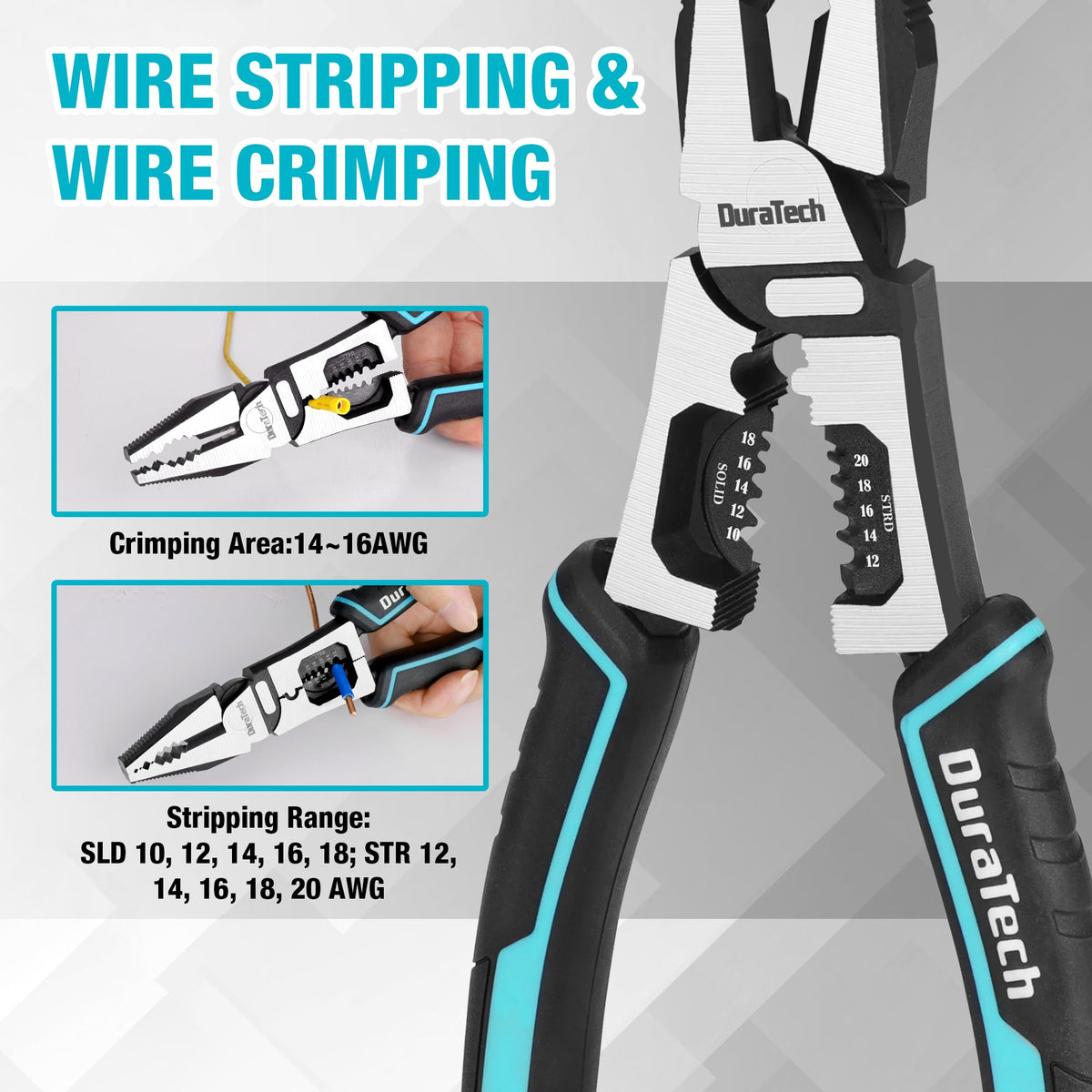 DURATECH multi-purpose pliers application for electricians and DIYers