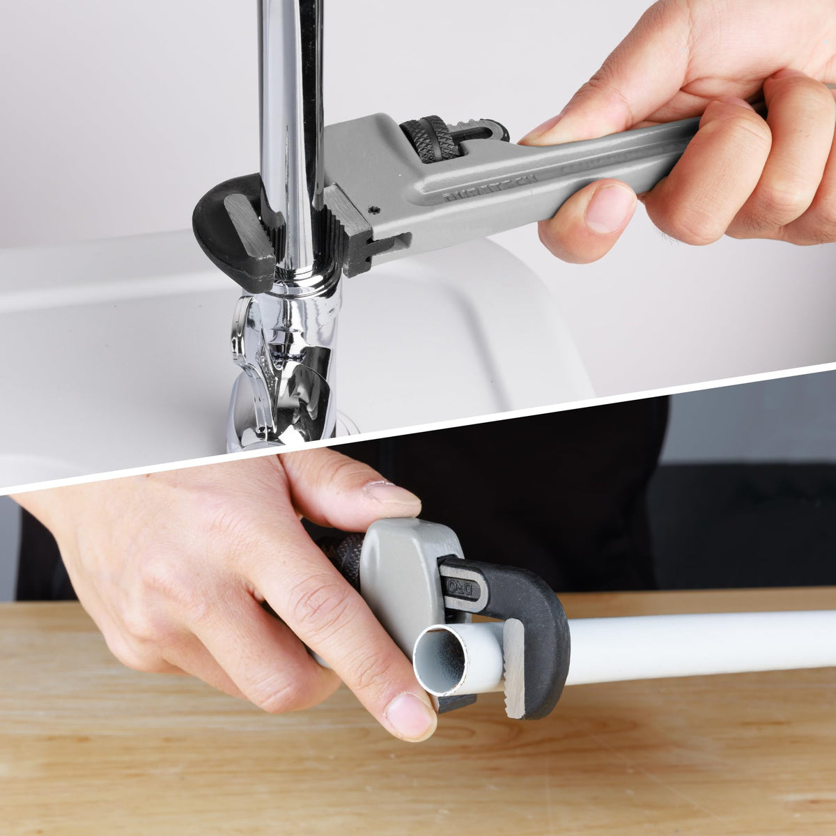 DURATECH non-stick knurled nut and self-cleaning threads ensure smooth adjustments.