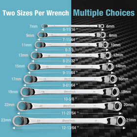 DURATECH metric wrenches in 8-9mm size for versatile tasks.