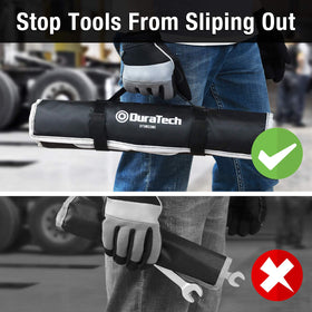 DURATECH open-end and ratchet wrenches in action speeding up repairs.