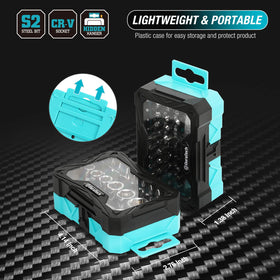 DURATECH palm-size storage case keeps bits organized and portable.