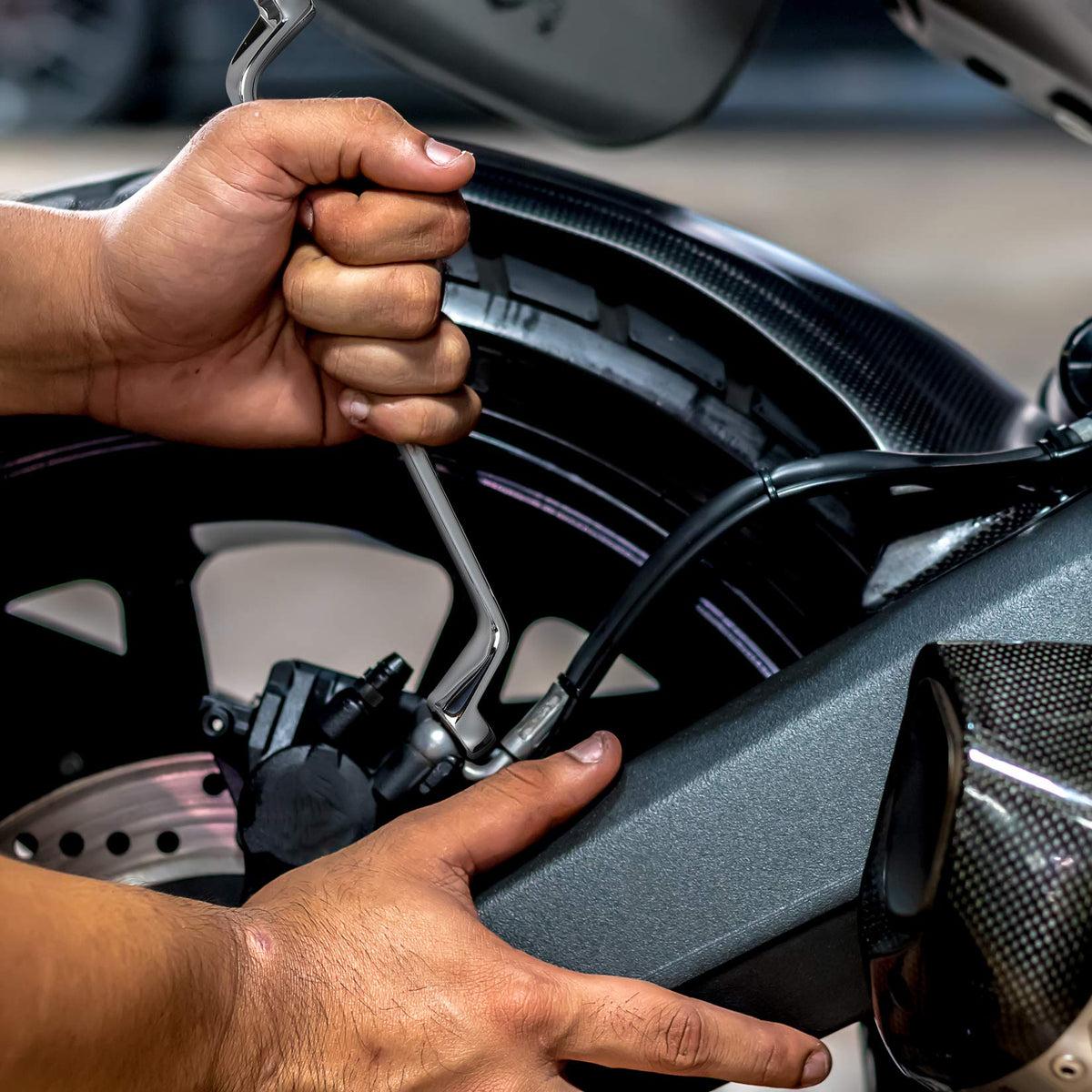 DURATECH pouch features buckle and lanyards for secure hanging storage.