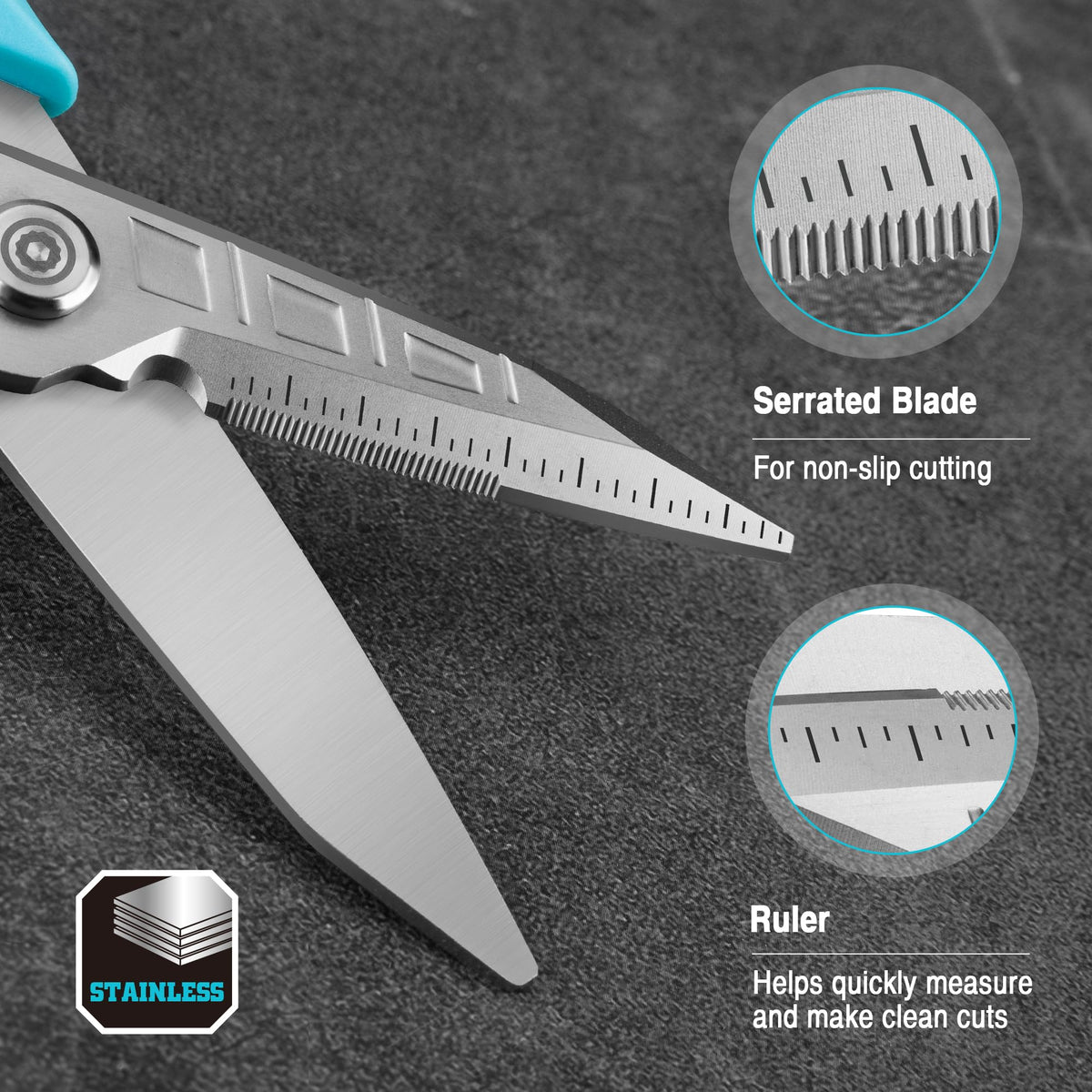 DURATECH protective cap keeps blades safe during storage.