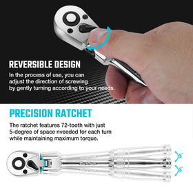 DURATECH quick-release button close-up for fast socket changes and efficiency.