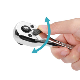 Duratech quick-release socket change enabling one-handed socket swaps.