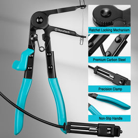 DURATECH radiator hose clamp removal tool reaches tight spaces in cars and trucks.