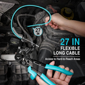DURATECH ratcheting locking mechanism allows secure compression during operation.