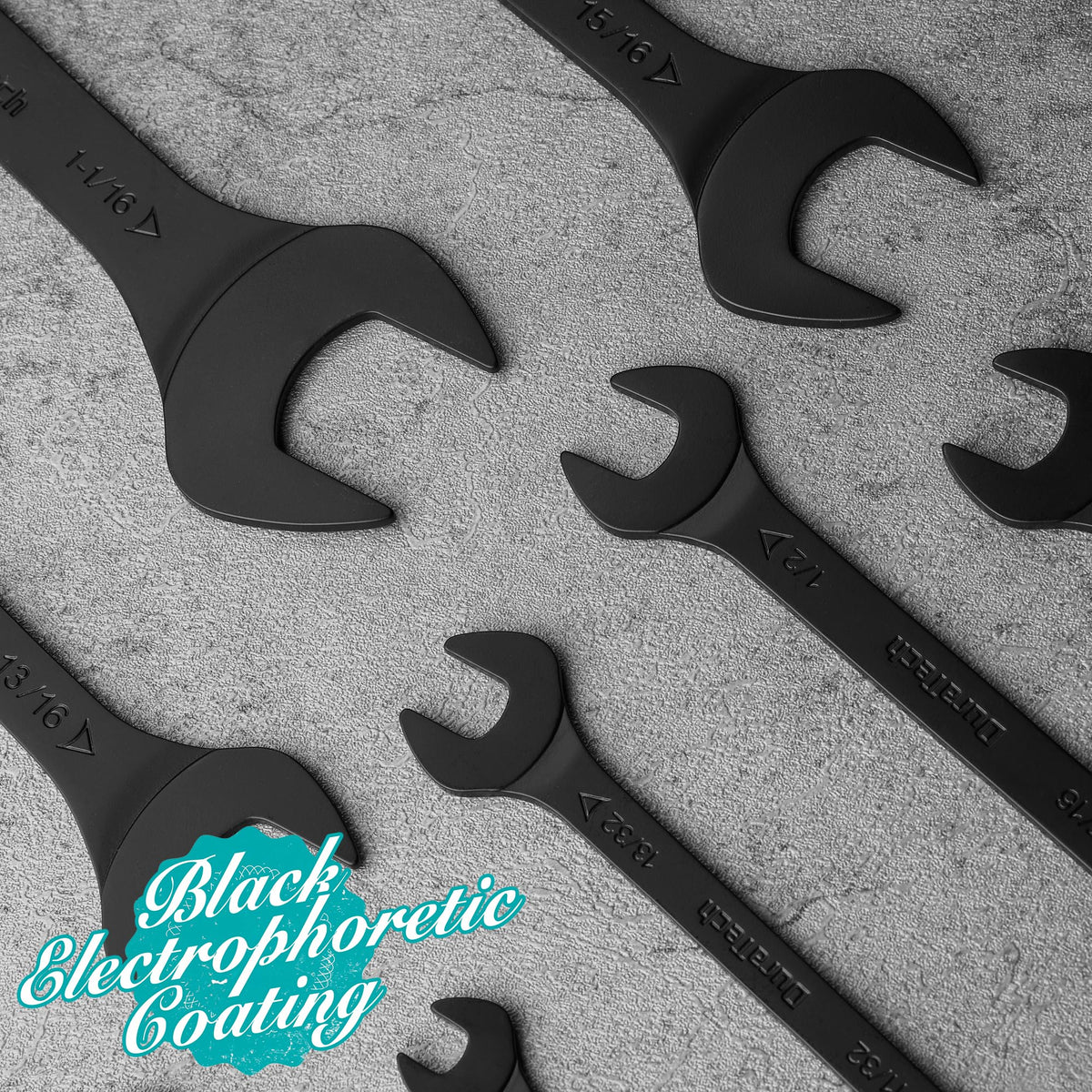 DURATECH rolling pouch keeps wrenches organized and ready to grab.