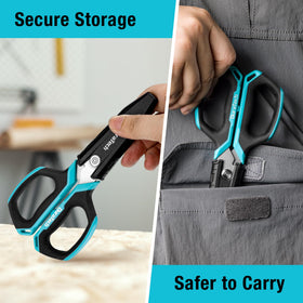 DURATECH scissors slice fabric and leather with ease.