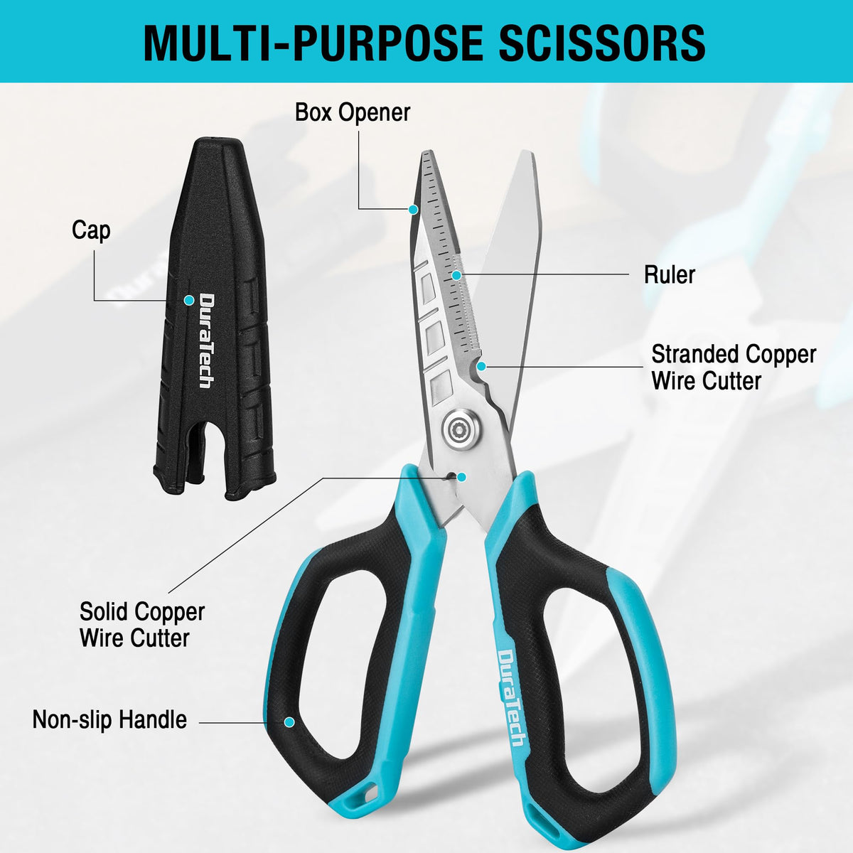 DURATECH serrated blades enable secure copper wire cuts.