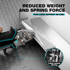 Versatile tool for bending, seaming, flattening, and straightening metal.