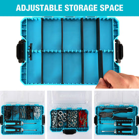 Portable, lightweight case keeps tools handy on the go.
