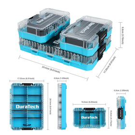 DuraTech organizer with removable dividers for flexible compartment customization.