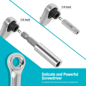 DURATECH 1/4-in socket set adds versatile drive options.