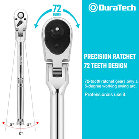DURATECH storage case keeps attachments secure and organized.