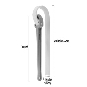 Duratech aluminum I-beam handle keeps the tool light and sturdy