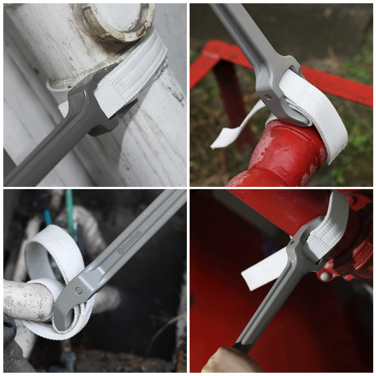 Duratech strap wrench is easy to assemble for tight spaces