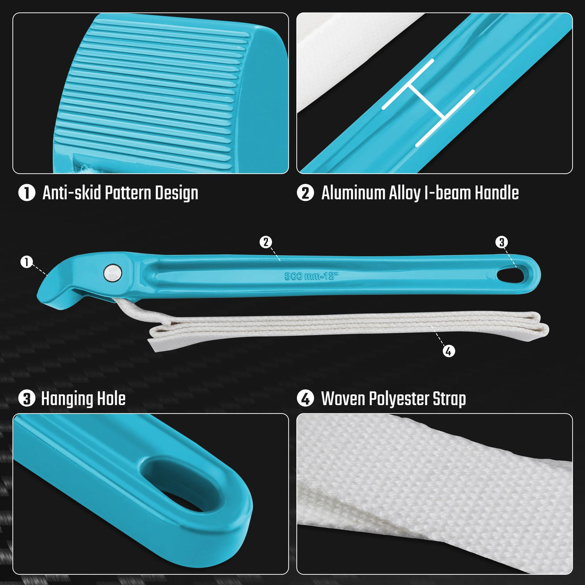Duratech strap wrench handles auto parts, oil filters, and plumbing fittings