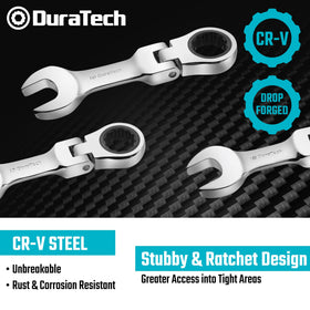 DURATECH 72-tooth ratchet with 5-degree swing for precise moves
