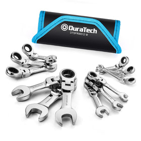 DURATECH Stubby wrench 8mm for tight spaces and quick access