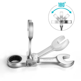 DURATECH rotating head wrench for flexible angles