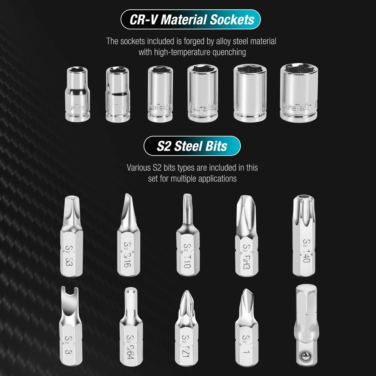 DURATECH tamperproof star bits deliver precise fastenings in hard-to-reach spots.