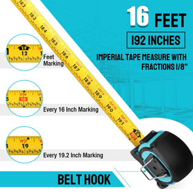DURATECH tape with double-sided readability for easy measurements