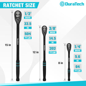 Duratech teardrop enclosed head protects lubrication in dusty environments.