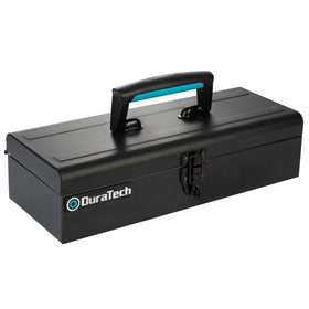 DuraTech Tool Box 15inch steel body for durable storage on the go.