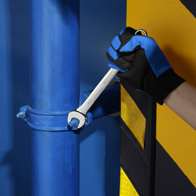 DURATECH tool roll with wall-mount grommets keeps wrenches tidy