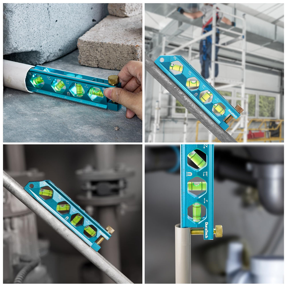 DURATECH torpedo level compact 6.25-inch design fits tight spaces.