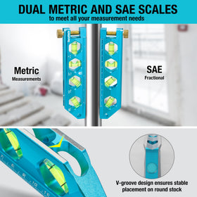 DURATECH torpedo level hanging hole for easy storage.