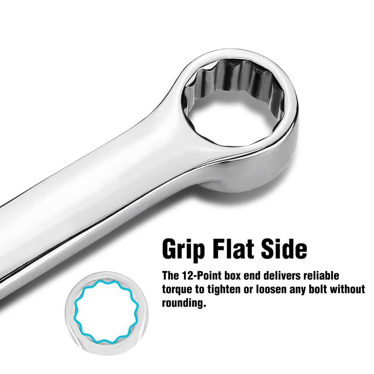 DURATECH two-sizes design supports quick tightening and loosening in tight spaces.