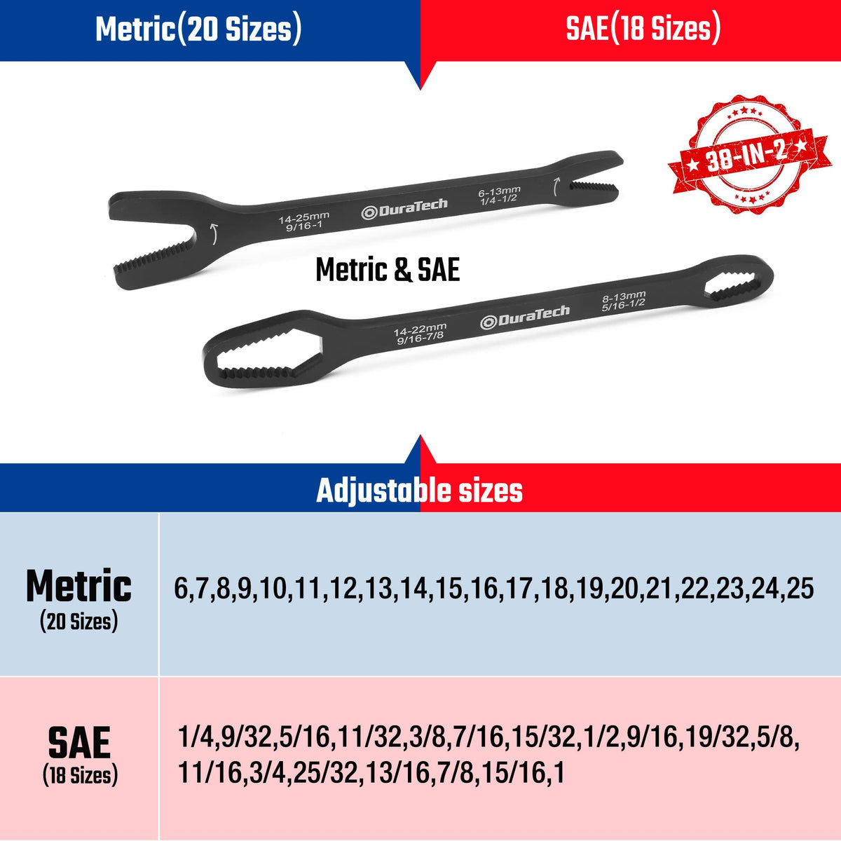DURATECH ergonomic handle provides comfortable grip during projects.