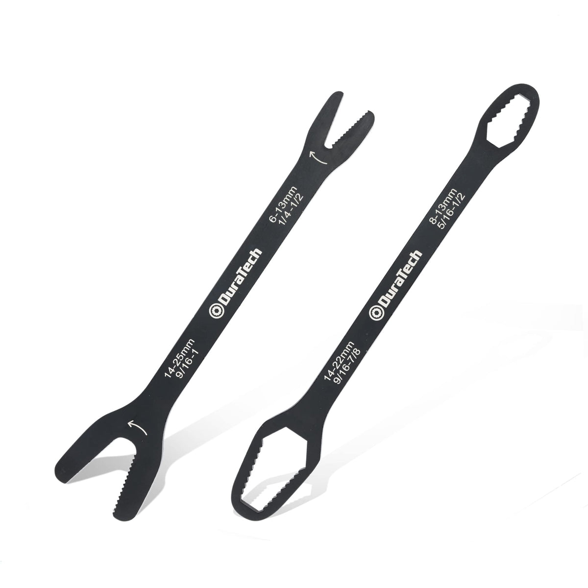 DURATECH universal wrench set with open-end design for versatile repairs.