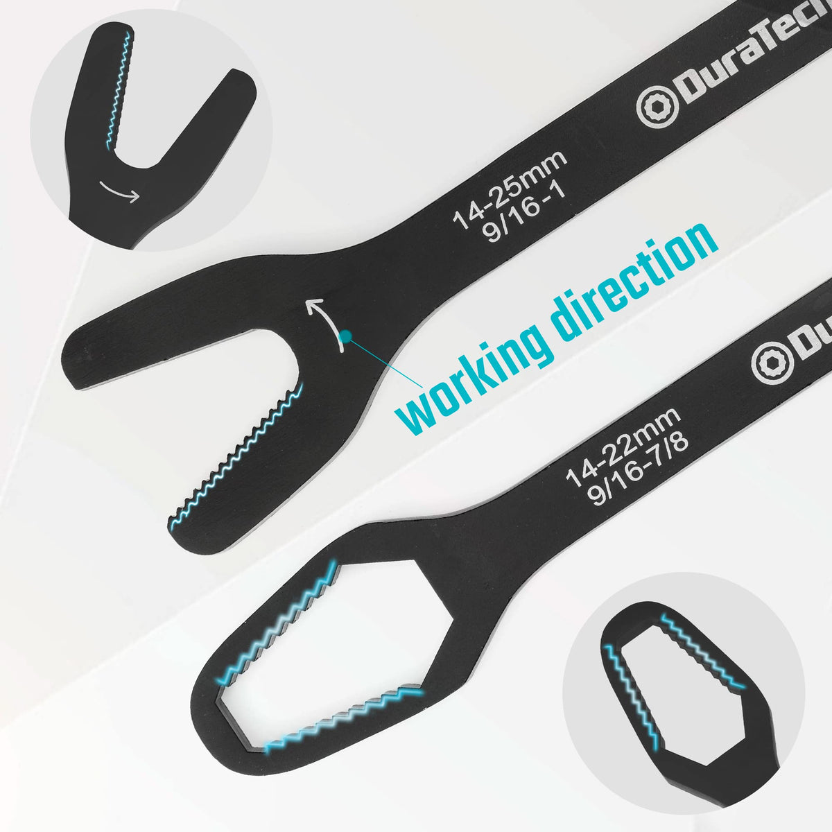 DURATECH ultra-long design increases torque and lever efficiency.