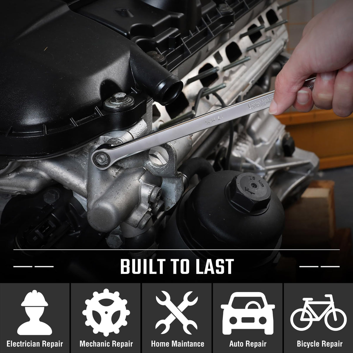 DURATECH versatile wrench suitable for vehicles, machinery, and home projects.