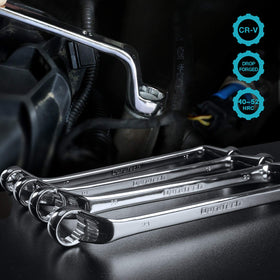 DURATECH rolling pouch keeps wrenches organized during transport.