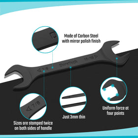 DURATECH wrenches cover 1/4 to 1-1/16 in range for versatile repairs.