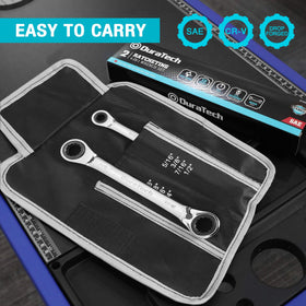 Wrenches and rolling pouch from DURATECH keep sizes clearly marked and organized