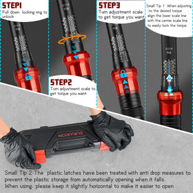 DURAXION wrench with red anodized tail plug in view