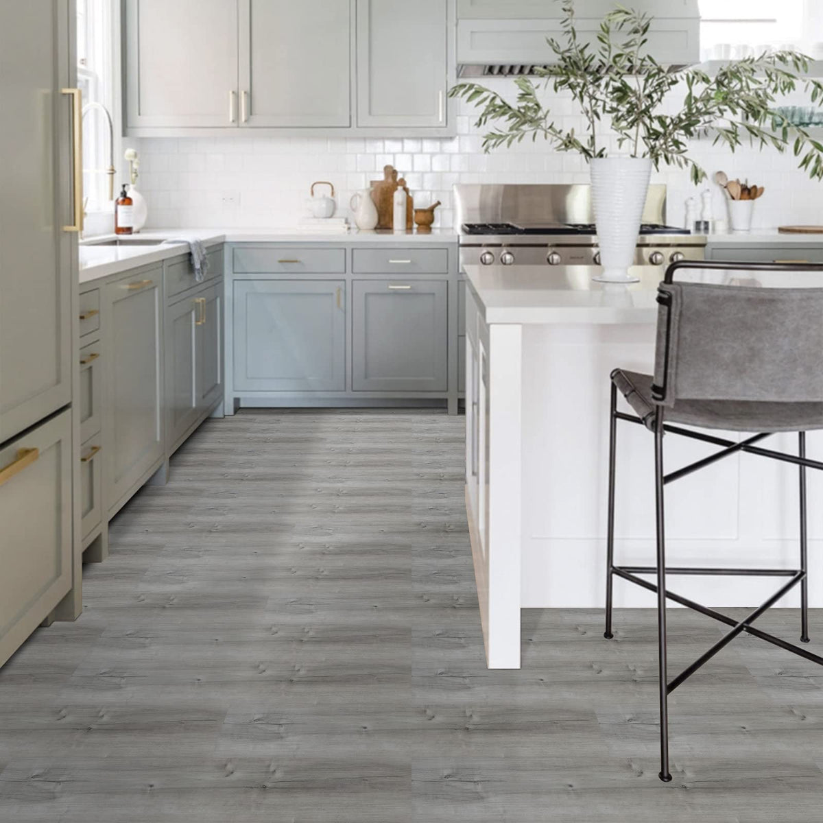 Dureidos pack of ten tiles, each 6x36 inches and 0.62 mm thick
