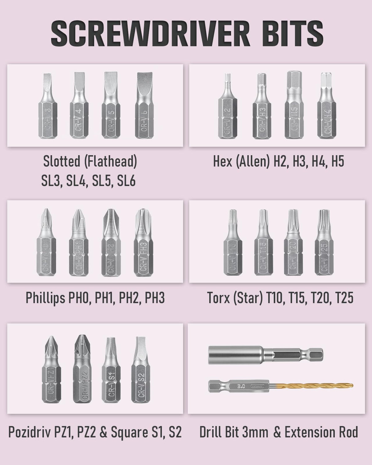 DuroFort pink magnetic bit-change design speeds up swaps.