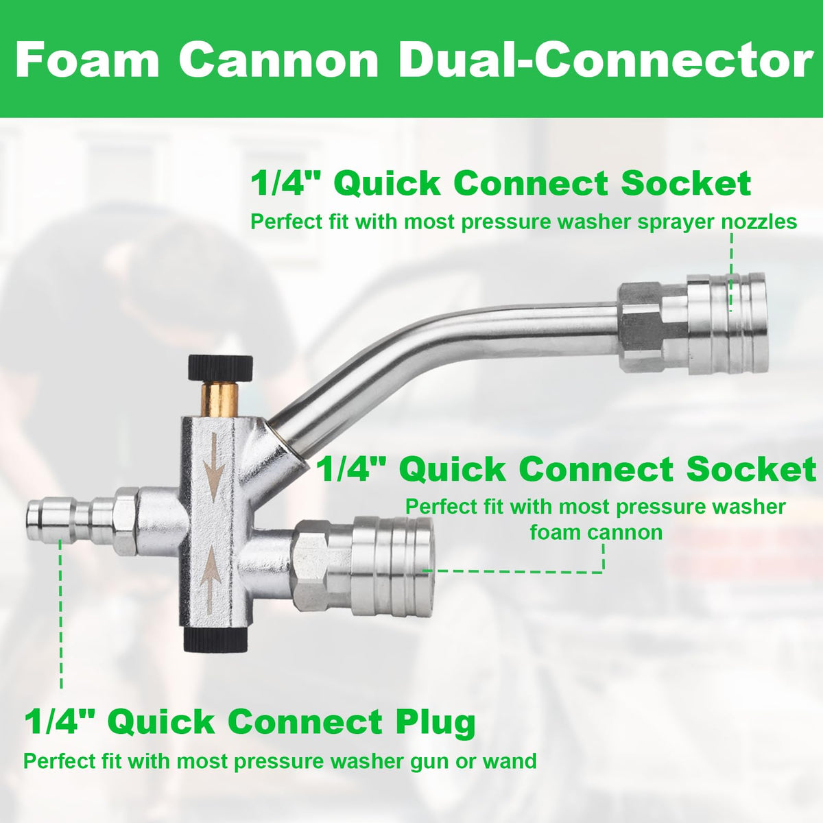Dusichin multi-pattern nozzles offer adjustable washing angles