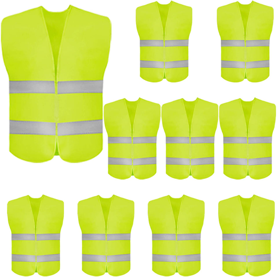 DUSKCOVE high-visibility vest front view improves daytime and nighttime visibility.