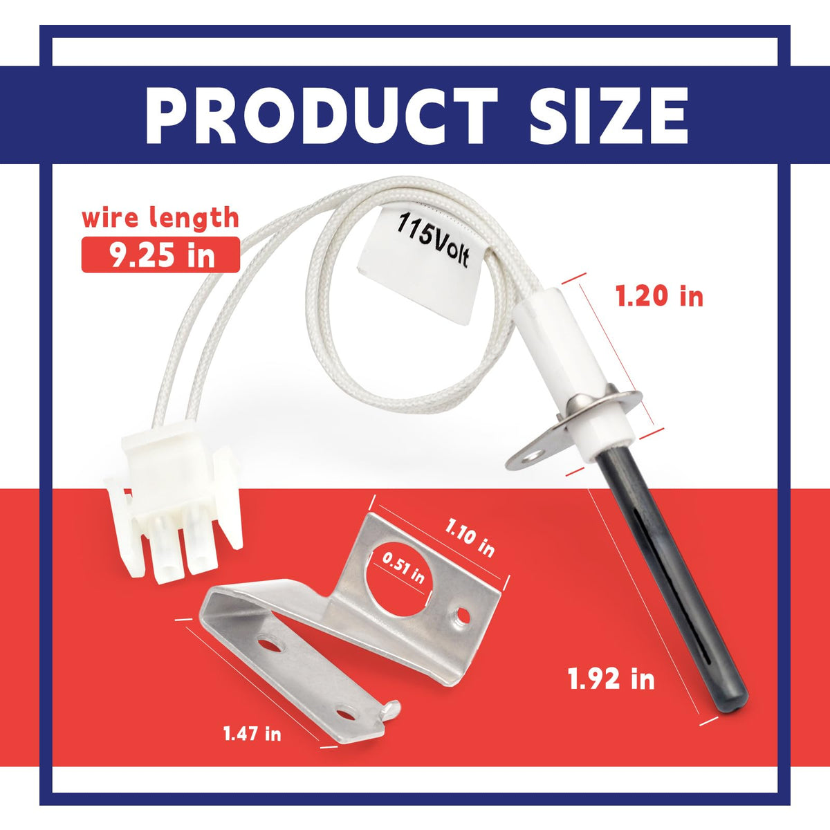 Dusledel 903110A ignitor kit content indicates complete replacement solution for quick repairs.